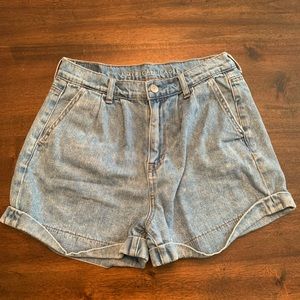 American Eagle Outfitters Light Blue Denim Jean Shorts